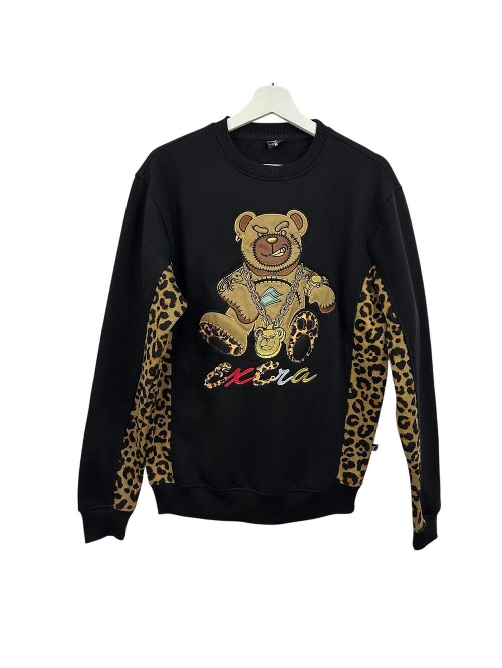 Screenshot Men’s Leopard Extra Pullover Bear Sweatshirt Size M